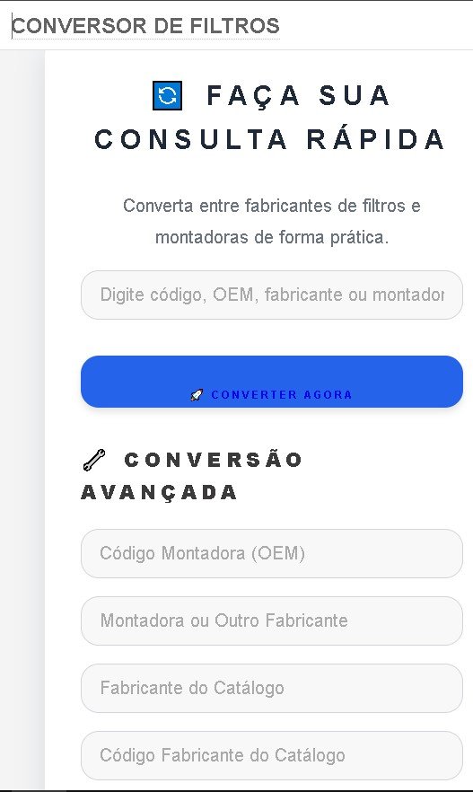 Conversor de Filtros Automotivos
